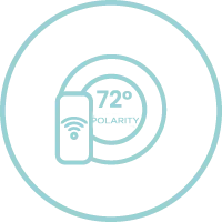 Polar Series-KORA-Smart-Thermostat-Mobile-App-Control-Icon